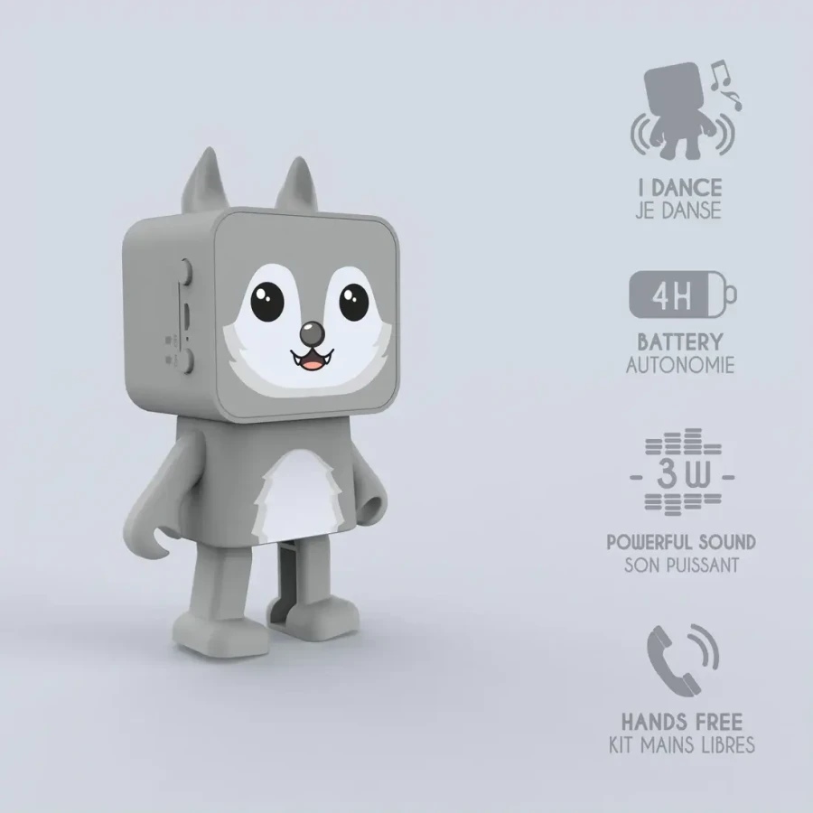 Tańczący głośnik Dancing Animals - Wilk / MOB