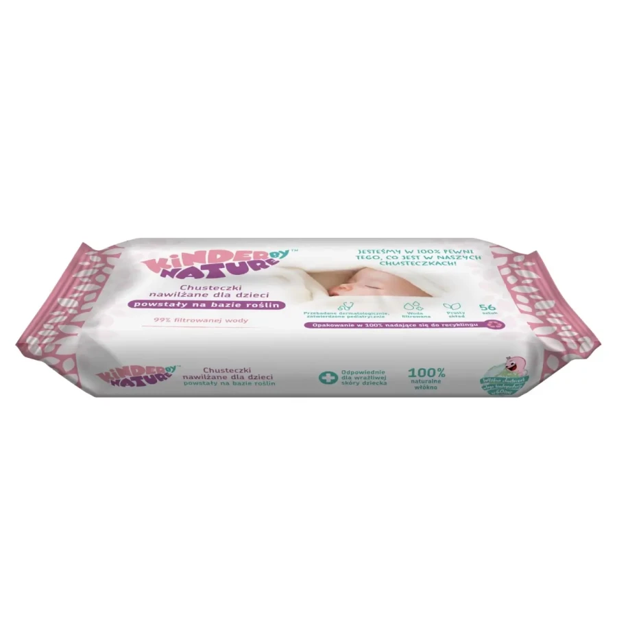 Zestaw: Chusteczki nawilżane Kinder by Nature 2-pak + Grzechotka Sassy