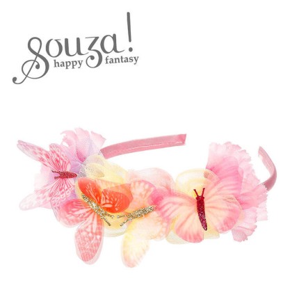 Opaska z kwiatami i motylami Lilyanne / Souza!