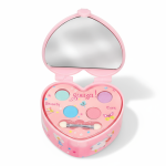 Szkatułka na biżuterię z lusterkiem i 4 cieniami do powiek dla dzieci Serce / Souza!