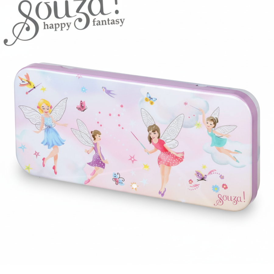 Kosmetyki do makijażu dla dzieci w metalowej kasetce 10 el. zestaw Elf / Souza!