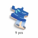 Drewniane puzzle w ramce JEŻ / Djeco