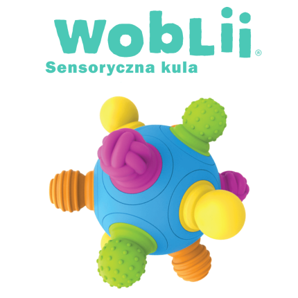 Woblii Kula. Zabawka sensoryczna. / Mobi