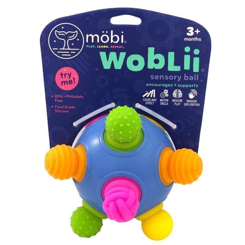 Woblii Kula. Zabawka sensoryczna. / Fat Brain Toys