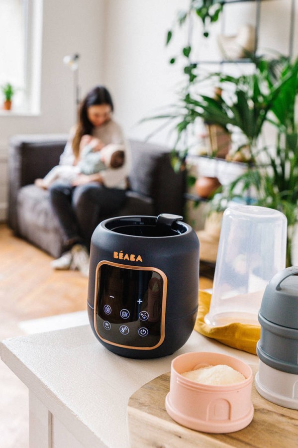 Wielofunkcyjny podgrzewacz i sterylizator parowy do butelek i słoiczków 5w1 Multi Milk Night blue / Beaba