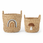Kosze do przechowywania Agnes - Nature, 2 szt. / Bloomingville Mini