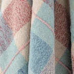 Bawełniana narzuta Mille - blue, 160x130 cm / Bloomingville Mini