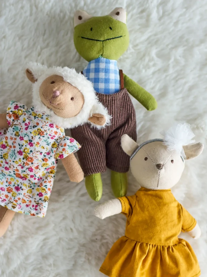 Zestaw trzech pulszowych zwierzątek / Bloomingville Mini