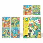 Zestaw kreatywny Złote kontury Zwierzęta 6+ / Janod