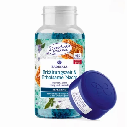 Na przeziębienie i spokojny sen - sól do kąpieli z solą epsom, 600g / Dresdner Essenz
