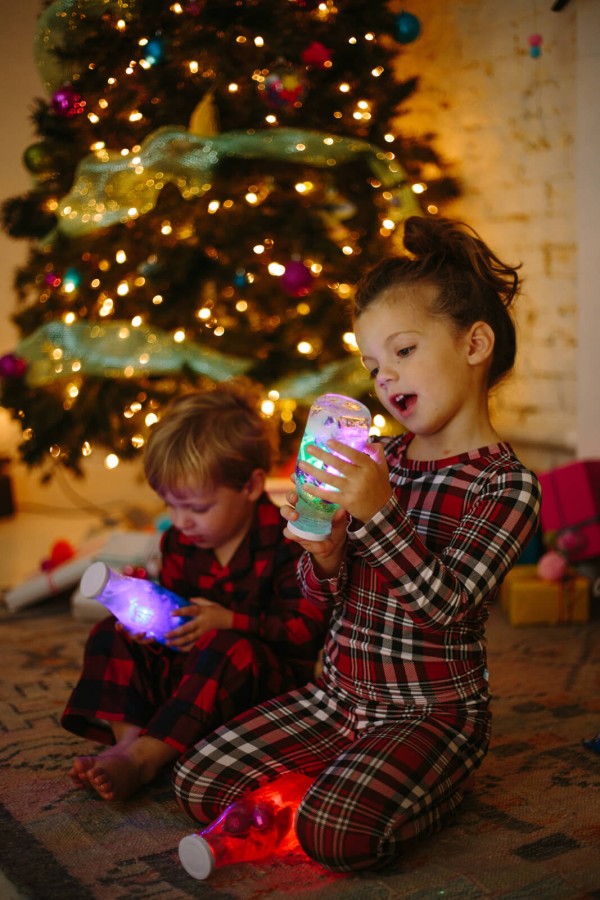 Kostki sensoryczne świecące w wodzie edycja świąteczna - zabawka kąpielowa, kolor zielony / Glo Pals