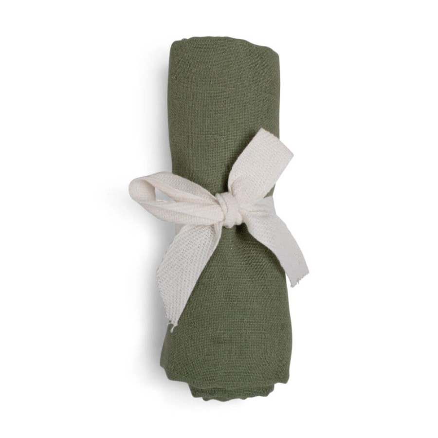 Pieluszka muślinowa 65 x 65 cm - Oil Green / Filibabba