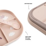 Talerzyk Dzielony Foodie Happy Clouds Powder / Done by Deer