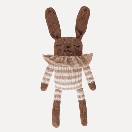 Dziergany królik z wełny alpaki - sand striped romper / Main Sauvage