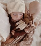 Dziergany królik z wełny alpaki - sand striped romper / Main Sauvage