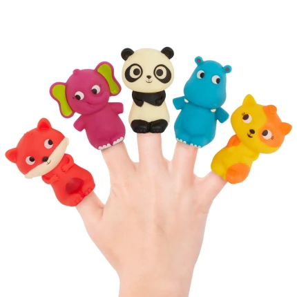 Finger Puppet Pets – pacynki na palce – zestaw 10 sztuk / B.Toys