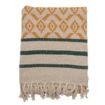 Bawełniana narzuta Fini - yellow, 160x130 cm / Bloomingville Mini