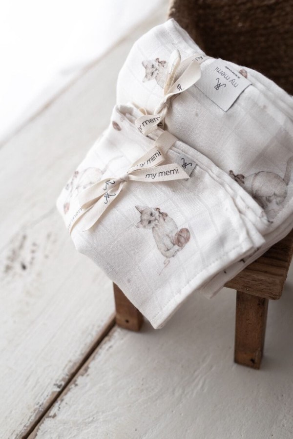 Bambusowa pieluszka muślinowa 65x65 - kittens / My Memi