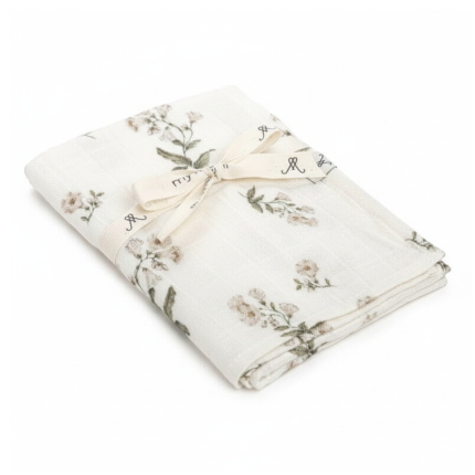 Bambusowa pieluszka muślinowa 65x65 - bells / My Memi