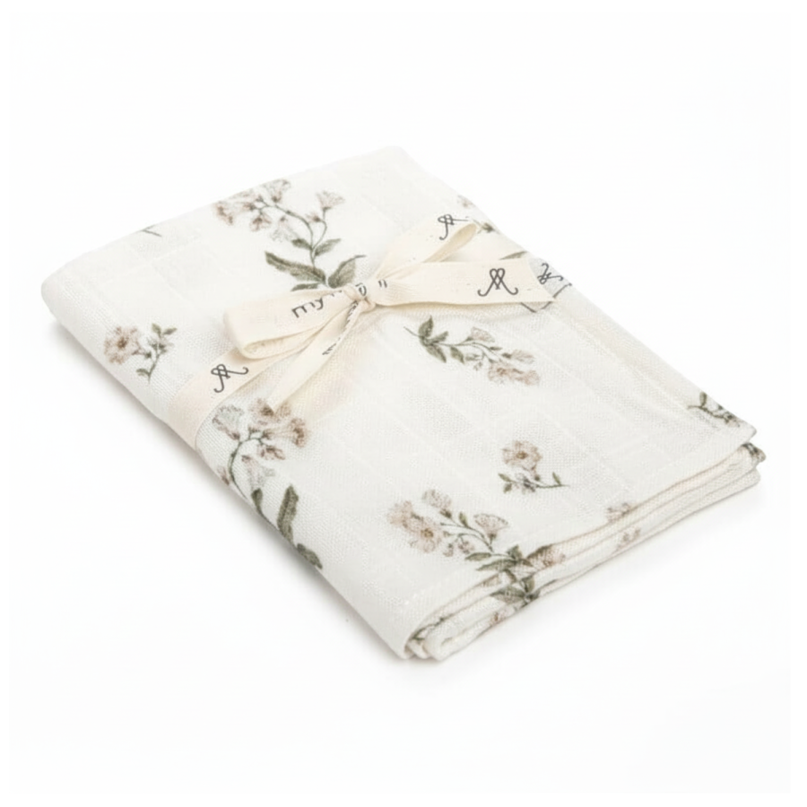 Bambusowy otulacz muślinowy 120x120 - bells / My Memi