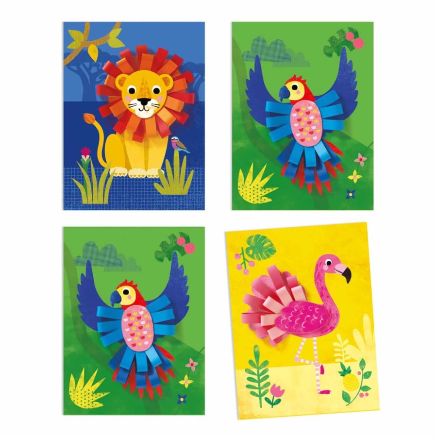 Zestaw artystyczny KOLAŻE MAŁE PĘTLE / Djeco