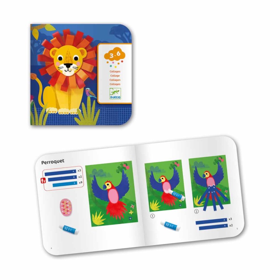 Zestaw artystyczny KOLAŻE MAŁE PĘTLE / Djeco