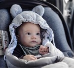 Kocyk do fotelika Natura - brudny róż / BabySteps