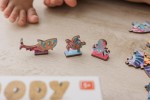 WOODY PUZZLE – drewniane puzzle konturowe – OCEAN / Ludattica