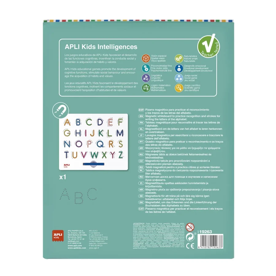 Magnetyczna tablica - Litery ABC / Apli Kids