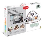 Gimnastyka, mata edukacyjna z pałąkami Decor - czarno-biała / Tiny Love