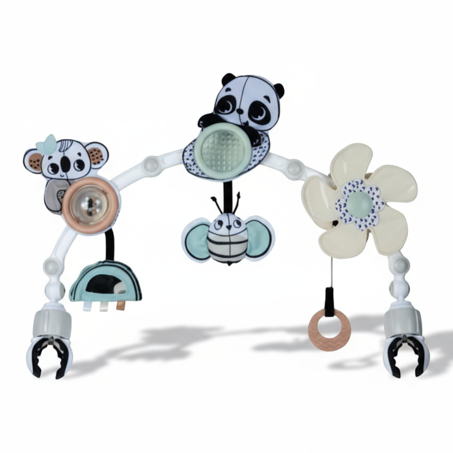 Łuk z zabawkami Decor - czarno-biały / Tiny Love