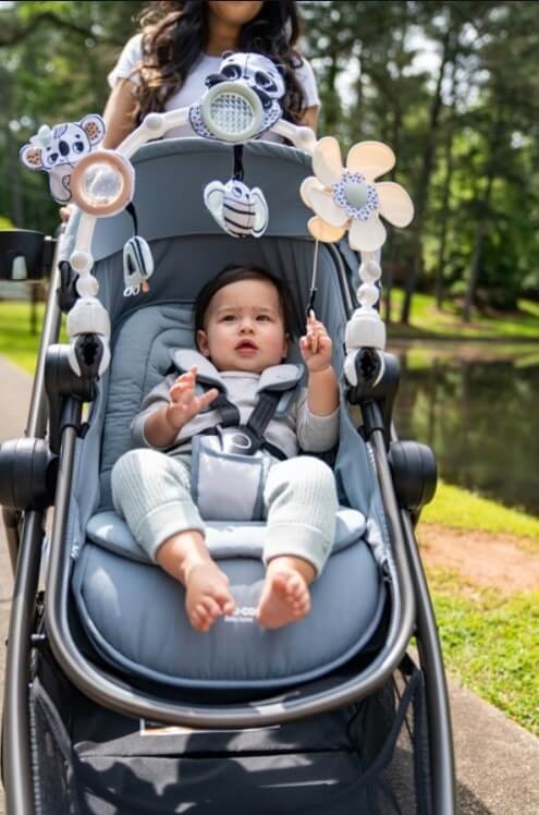 Łuk z zabawkami Decor - czarno-biały / Tiny Love