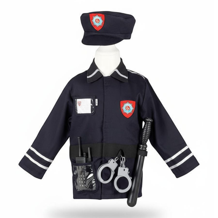 Kostium policjanta zestaw z czapką i akcesoriami 4-7 lat / Souza!