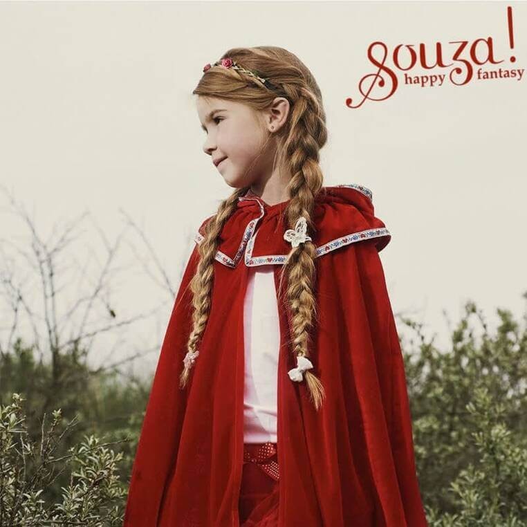 Kostium peleryna Czerwonego Kapturka 4-8 lat / Souza!