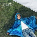 Kostium peleryna z kapturem niebieski Smok, 4-7 lat / Souza!