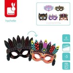 Zestaw kreatywny Do zdrapywania Maski karnawałowe 5+ / Janod