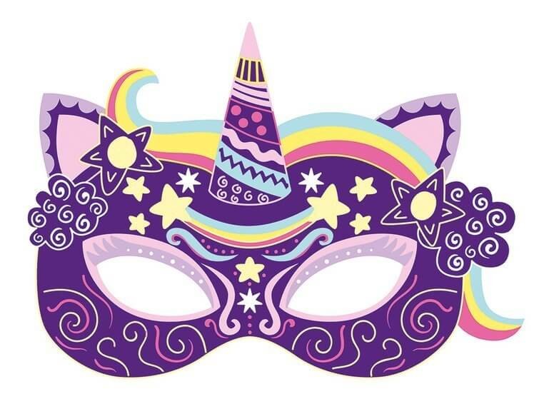 Zestaw kreatywny Do zdrapywania Maski karnawałowe 5+ / Janod