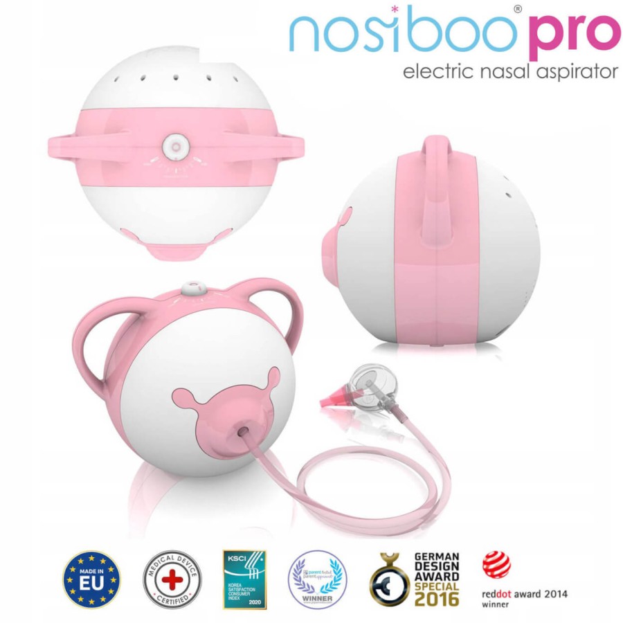 Nosiboo Pro: medyczny aspirator elektryczny dla dzieci - pink