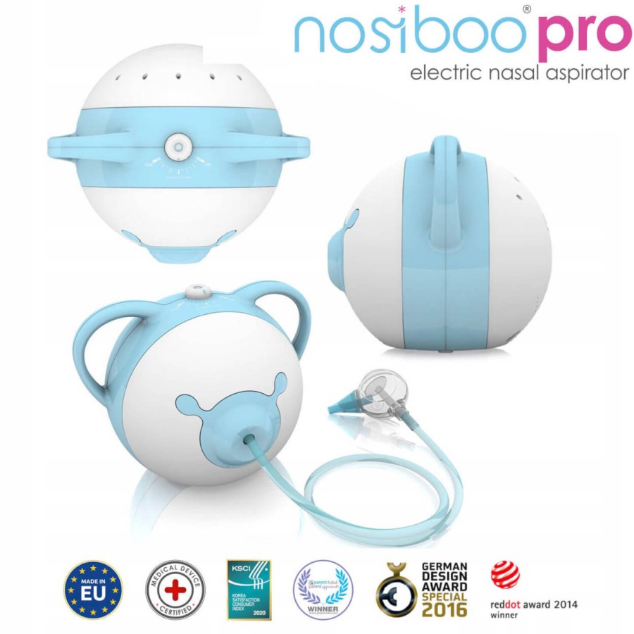 Nosiboo Pro: medyczny aspirator elektryczny dla dzieci - blue