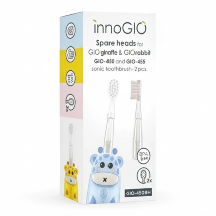 Wymienne główki do szczoteczek GIOgiraffe & GIOrabbit / InnoGIO