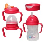 Kubek 4w1 240ml, Malinowy / b.box
