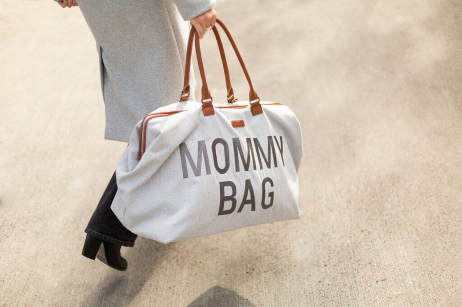 Torba Mommy Bag Kanwas Szara / Childhome