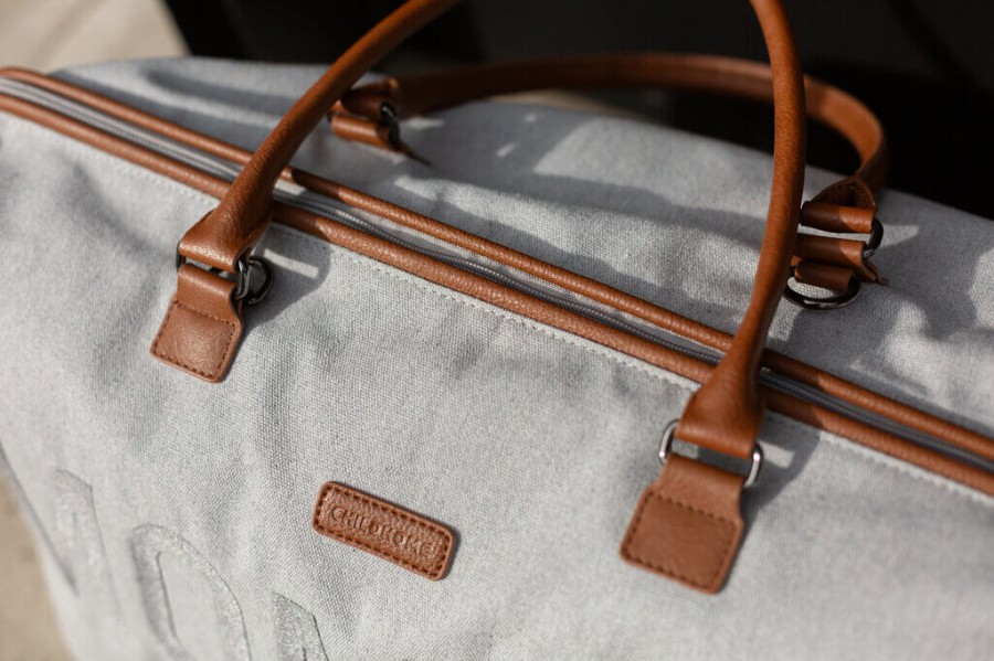 Torba Mommy Bag Kanwas Szara / Childhome