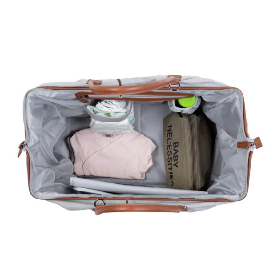 Torba Mommy Bag Kanwas Szara / Childhome