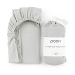 Prześcieradło Organic&Color JASNY SZARY / POOFI