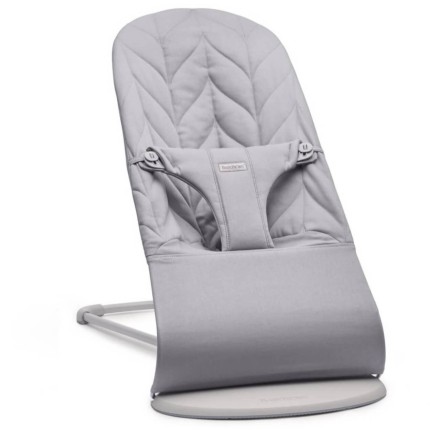 BABYBJORN - leżaczek BLISS WOVEN, Petal Quilt, Jasnoszary