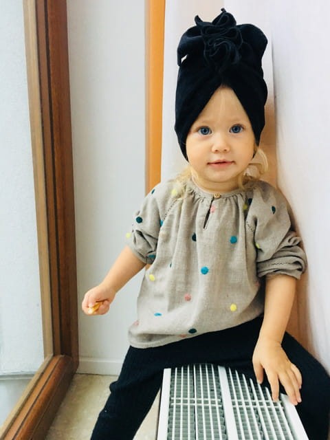 Turban Velvet Black Diamond RÓŻNE ROZMIARY / Looks by LUKS