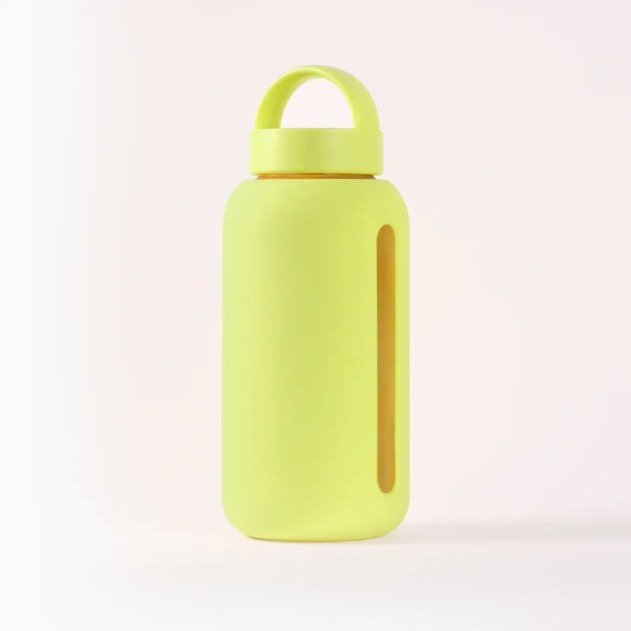 Szklana butelka do monitorowania dziennego nawodnienia Day Bottle - PINEAPPLE / BINK