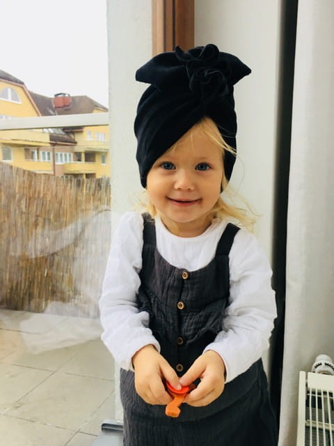 Turban Velvet Black Diamond RÓŻNE ROZMIARY / Looks by LUKS