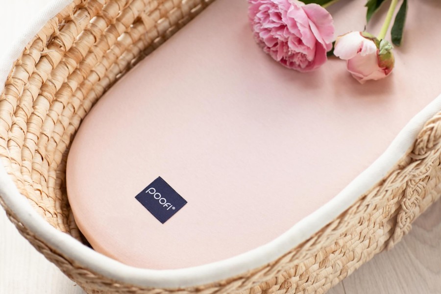 Prześcieradło do gondoli Organic kolor - pudrowy / POOFI